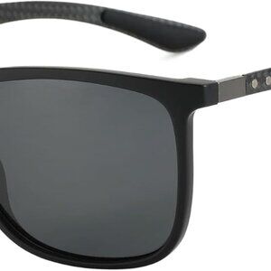Luxury Carbon Fiber Square Sunglasses for Men - Perfect for Sports & Fishing